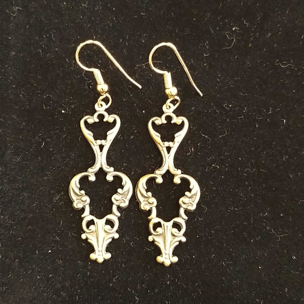 Gold tone earrings